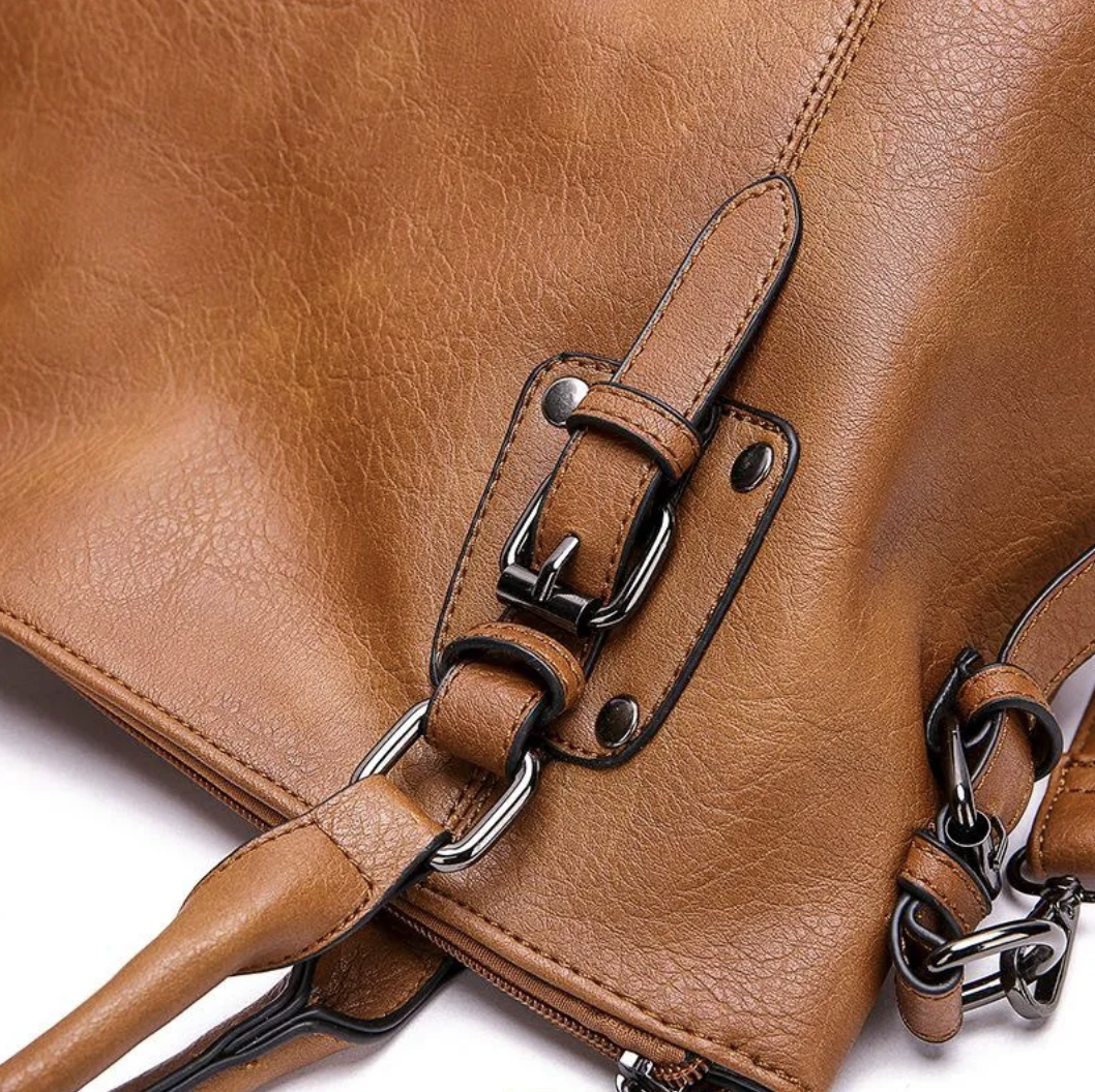 Vera | Buckled Tote Handbag