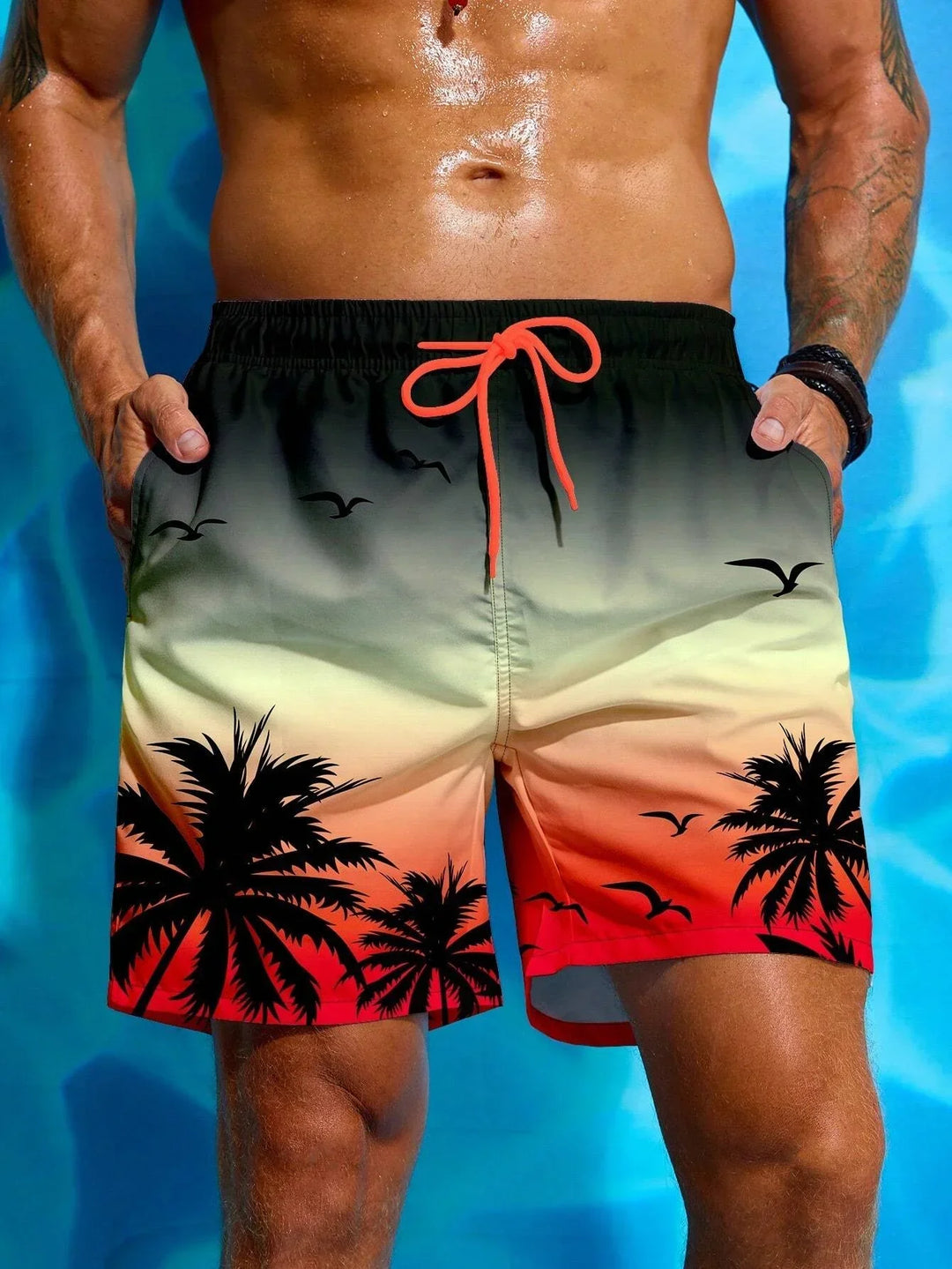 Alexander | Palm Print Swim Shorts