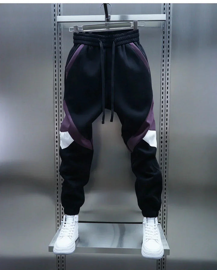 Caleb | Stylish Sporty Panel Joggers