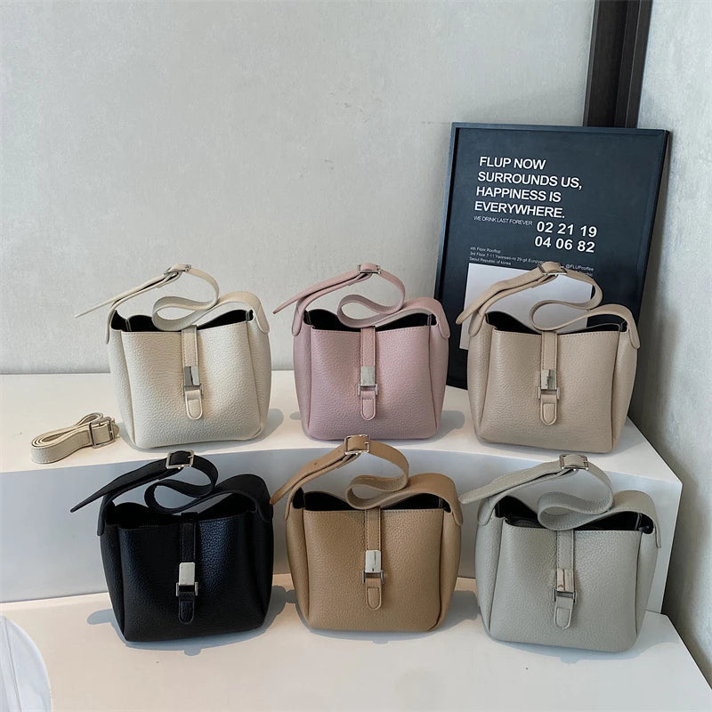 iris | modern bucket bag in leather look