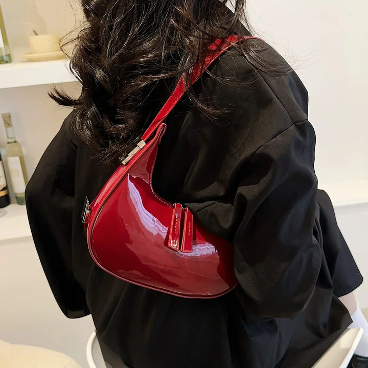 bella | vintage half-moon shoulder bag