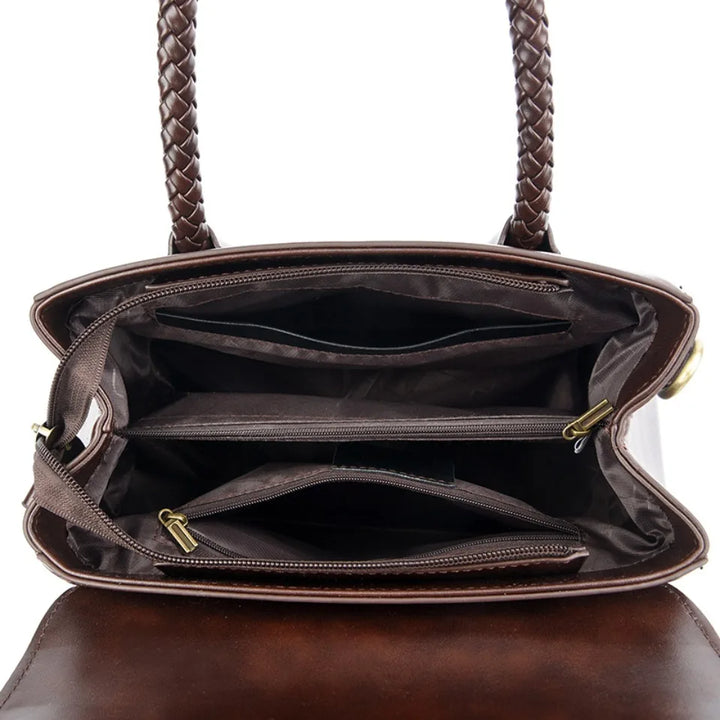 ronja | classic bag with braided handle and gold details