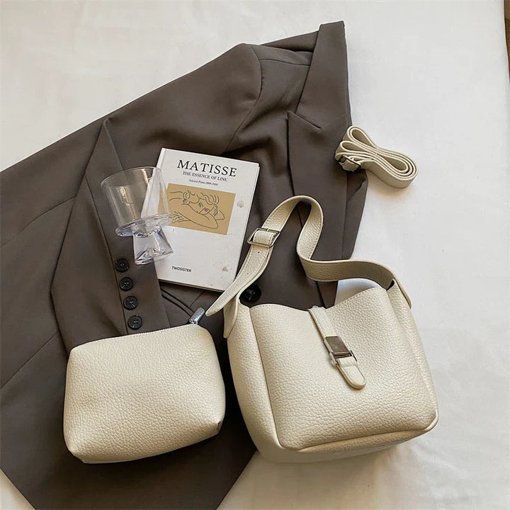 iris | modern bucket bag in leather look