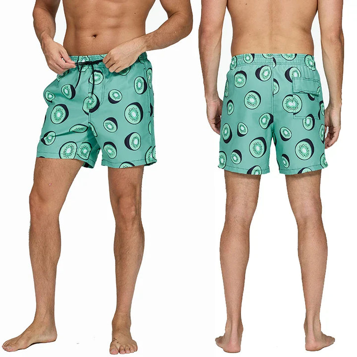 Albert | Bold Star-Striped Beach Shorts