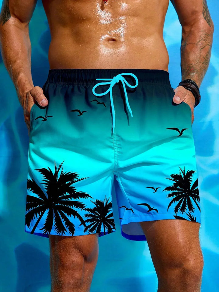Alexander | Palm Print Swim Shorts