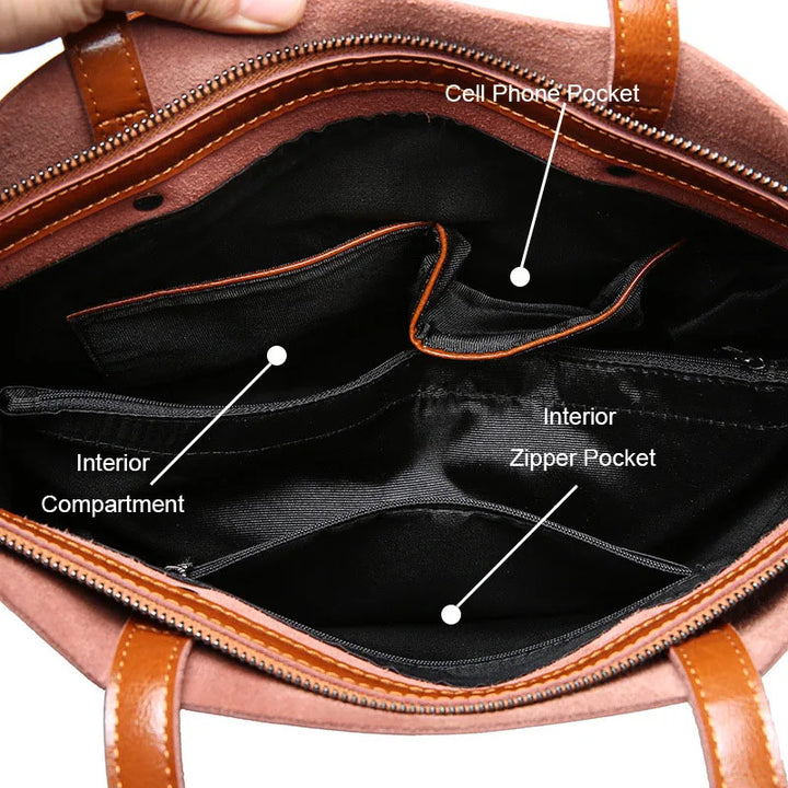 diana | classic tote bag in leather look