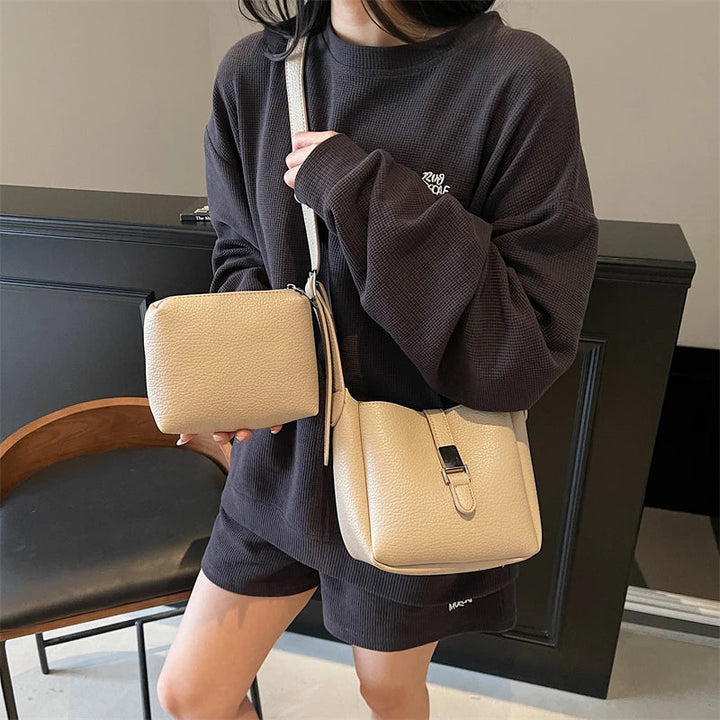 iris | modern bucket bag in leather look