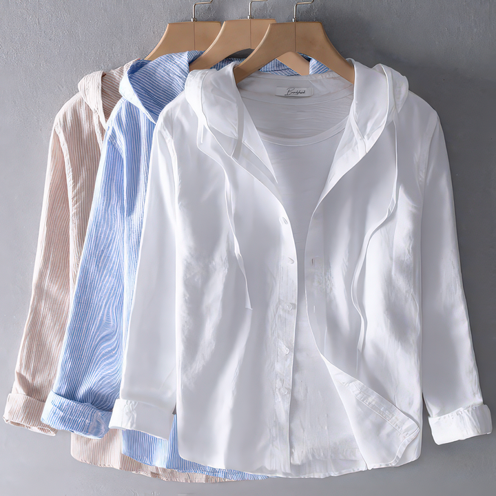CHARLOTTE | Luxurious Hoodie-Blouse