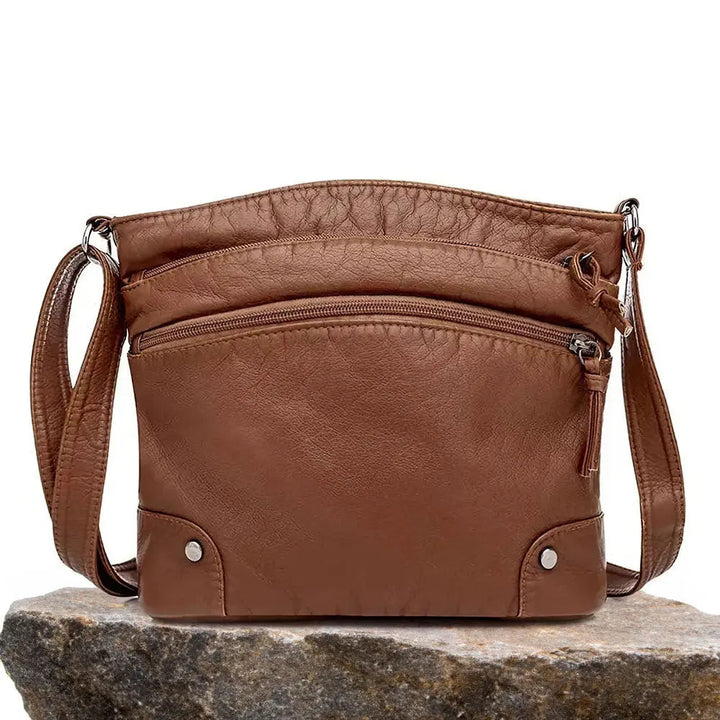 Isla | Functional Large Capacity Leather Shoulder Bag