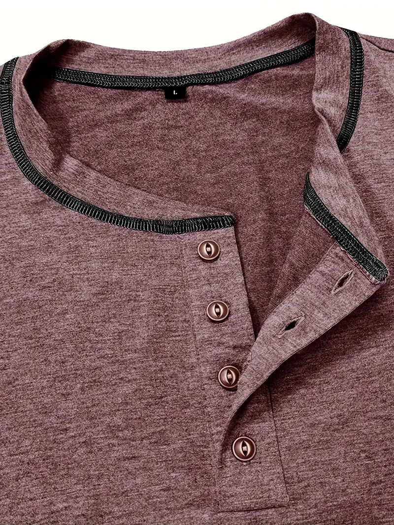 Orazio | Short Sleeve T Shirt With Button
