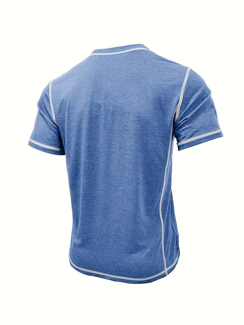 Orazio | Short Sleeve T Shirt With Button