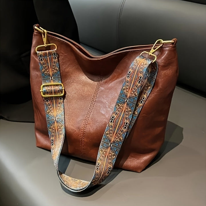 Amelia | Casual Wide Strap Shoulder Bag
