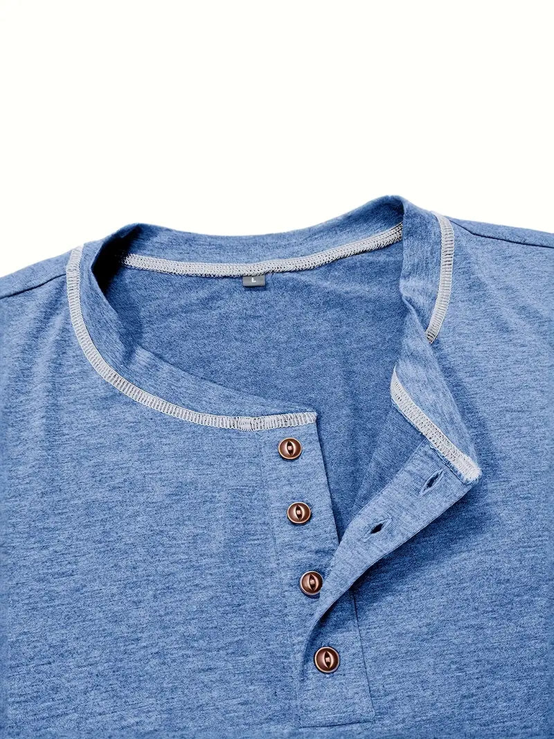 Orazio | Short Sleeve T Shirt With Button