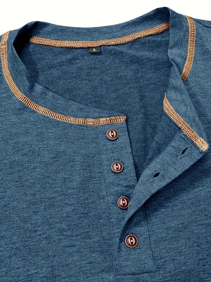 Orazio | Short Sleeve T Shirt With Button