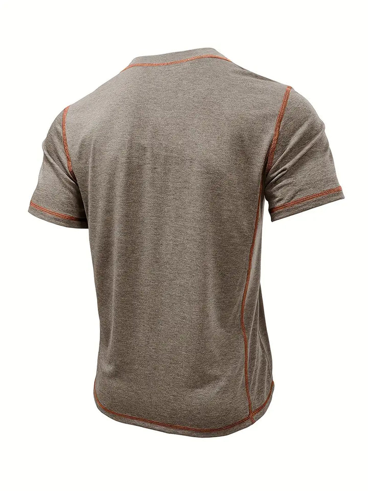 Orazio | Short Sleeve T Shirt With Button