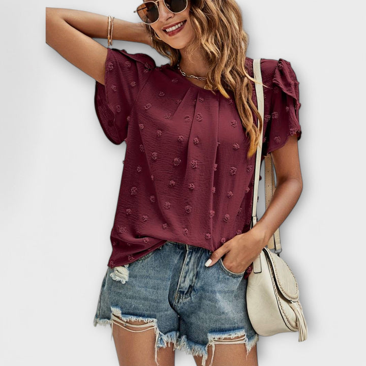 Charlotte – La blouse parfaite en Swiss-Dot