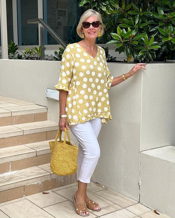 Beth | Stylish V-Neck Blouse
