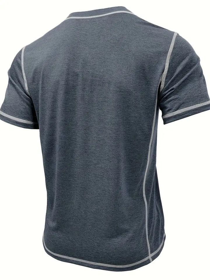 Orazio | Short Sleeve T Shirt With Button