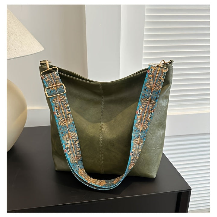 Amelia | Casual Wide Strap Shoulder Bag
