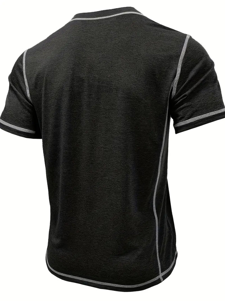 Orazio | Short Sleeve T Shirt With Button