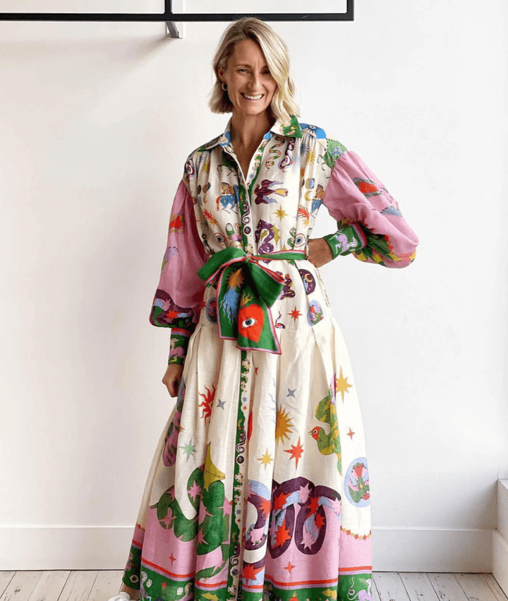 Dorthe | Elegant Italian Maxi Dress