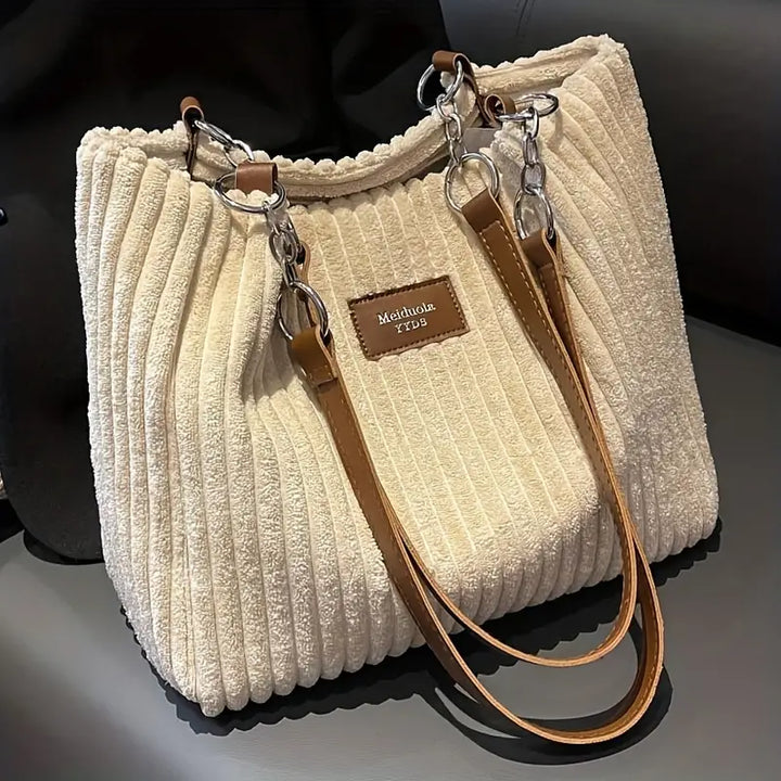 Onyx | Large Capacity Corduroy Tote Bag