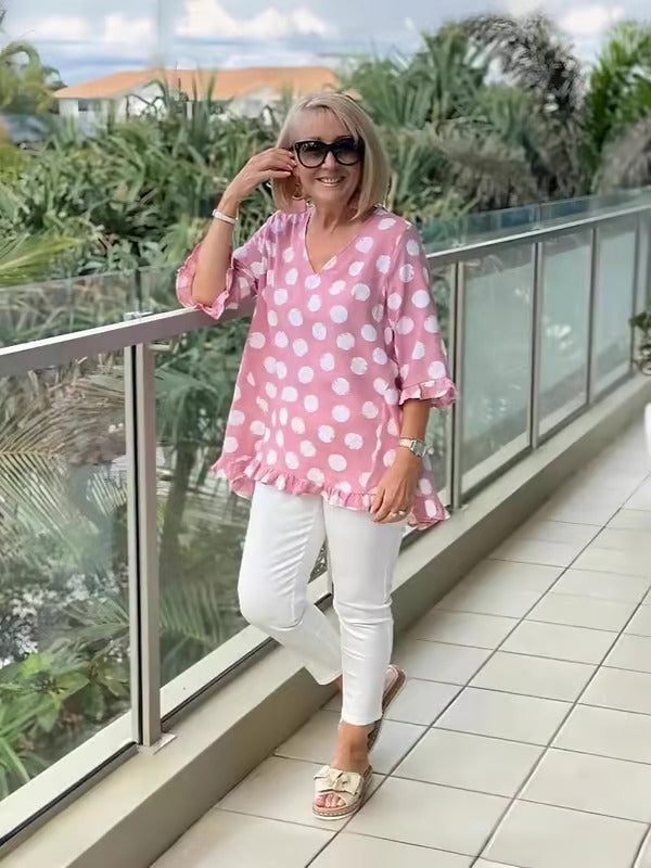 Beth | Stylish V-Neck Blouse