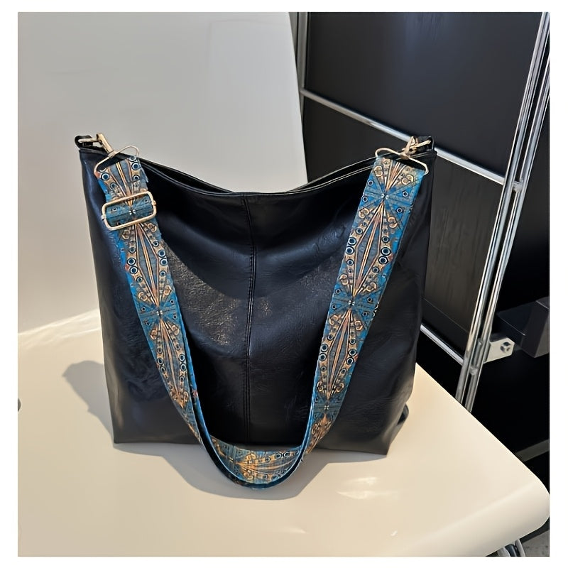 Amelia | Casual Wide Strap Shoulder Bag