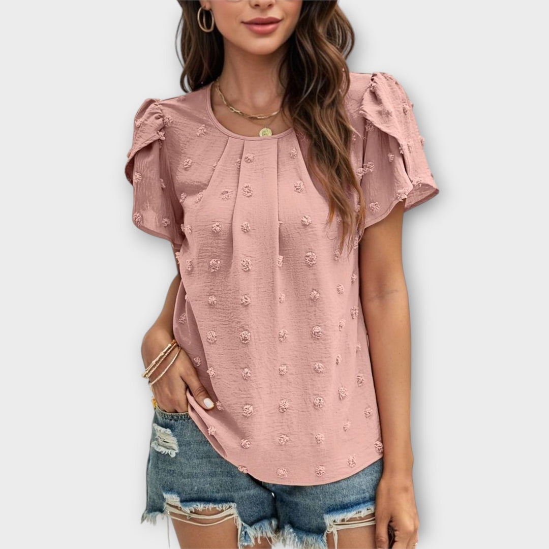 Charlotte – La blouse parfaite en Swiss-Dot
