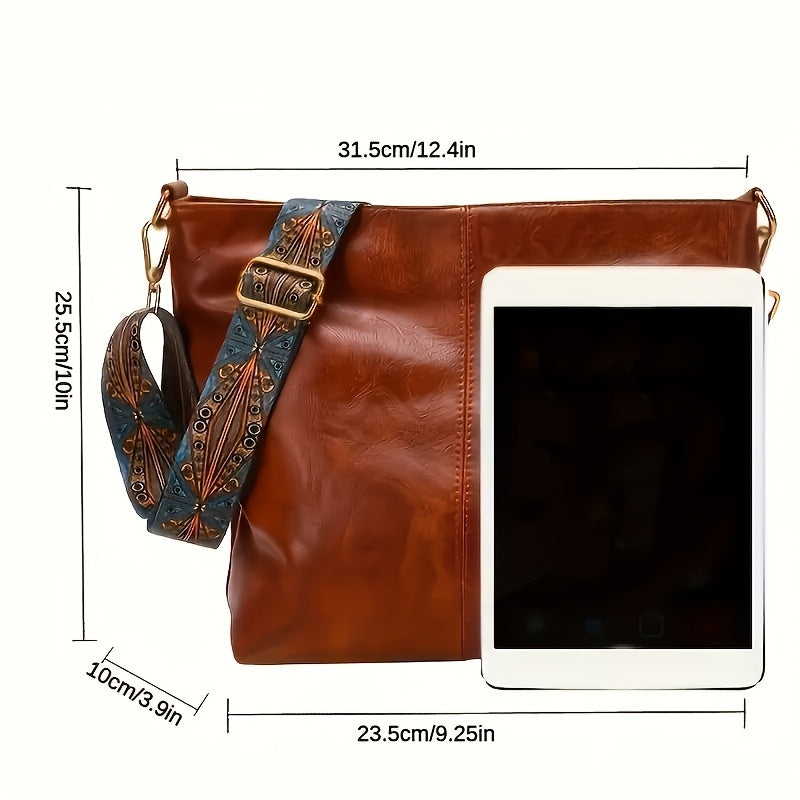 Amelia | Casual Wide Strap Shoulder Bag
