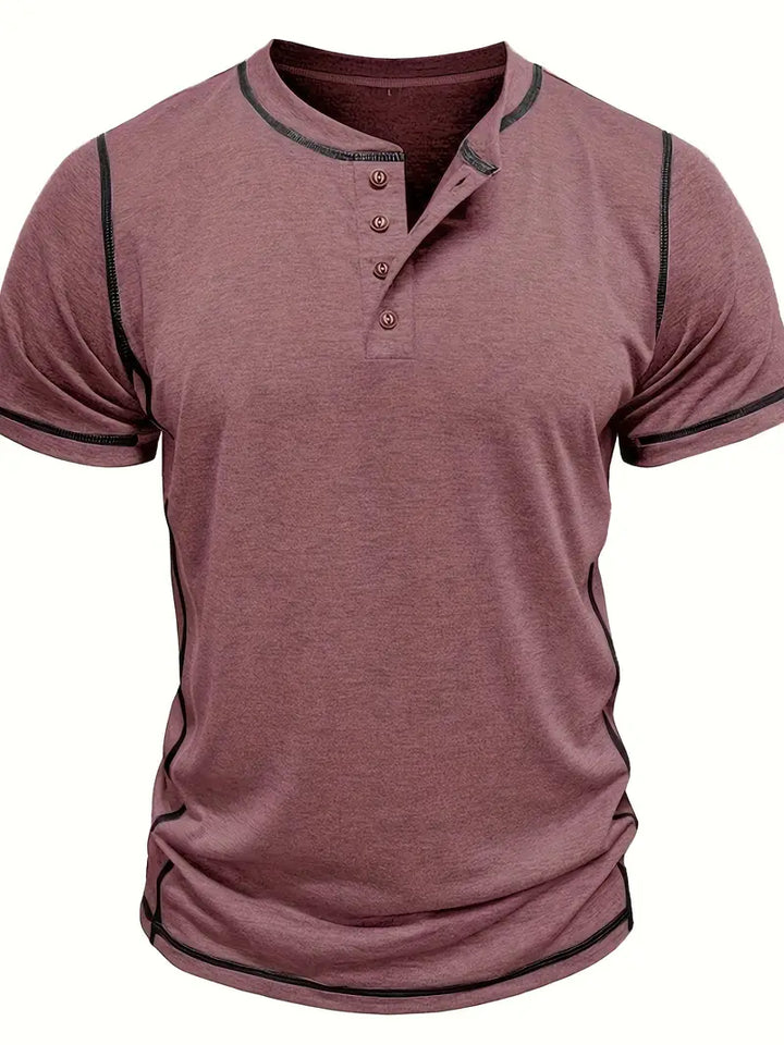 Orazio | Short Sleeve T Shirt With Button
