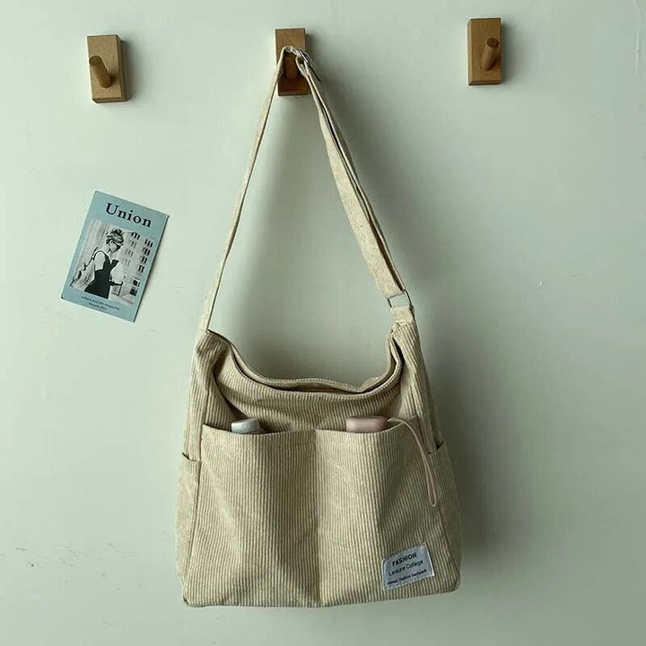 Alina | Casual Corduroy Multi-Pocket Shoulder Bag