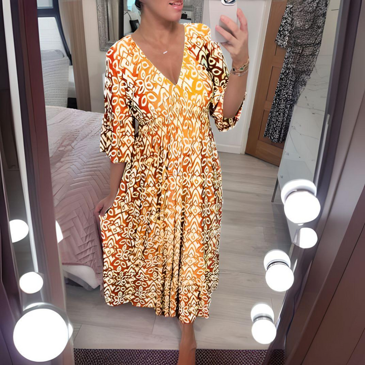 Wendy | Boho Printed Dress
