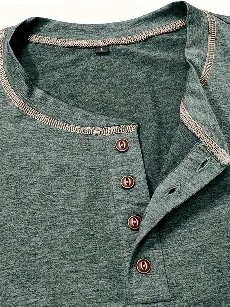 Orazio | Short Sleeve T Shirt With Button