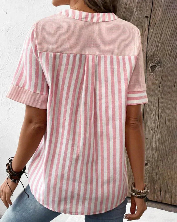 Monroe | Soft Striped Blouse