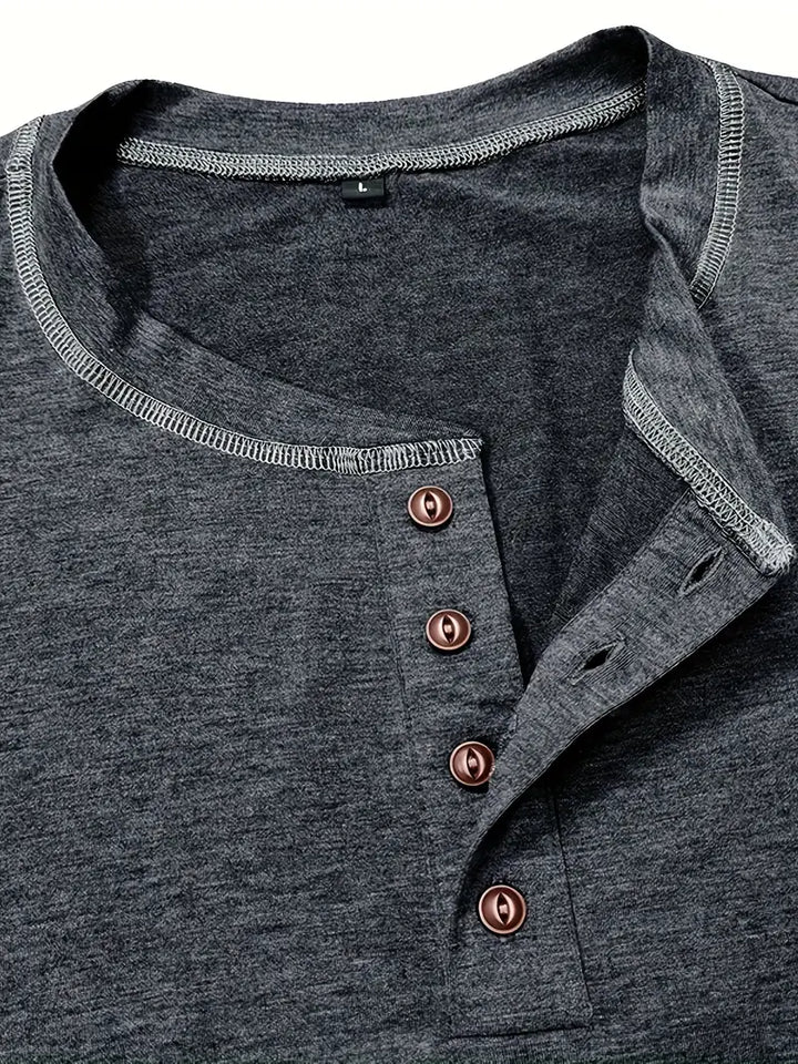 Orazio | Short Sleeve T Shirt With Button