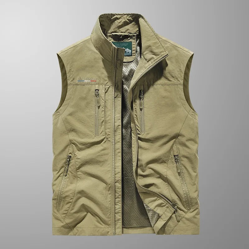 Vincent | Multi-Pocket Breathable Outdoor Cargo Vest