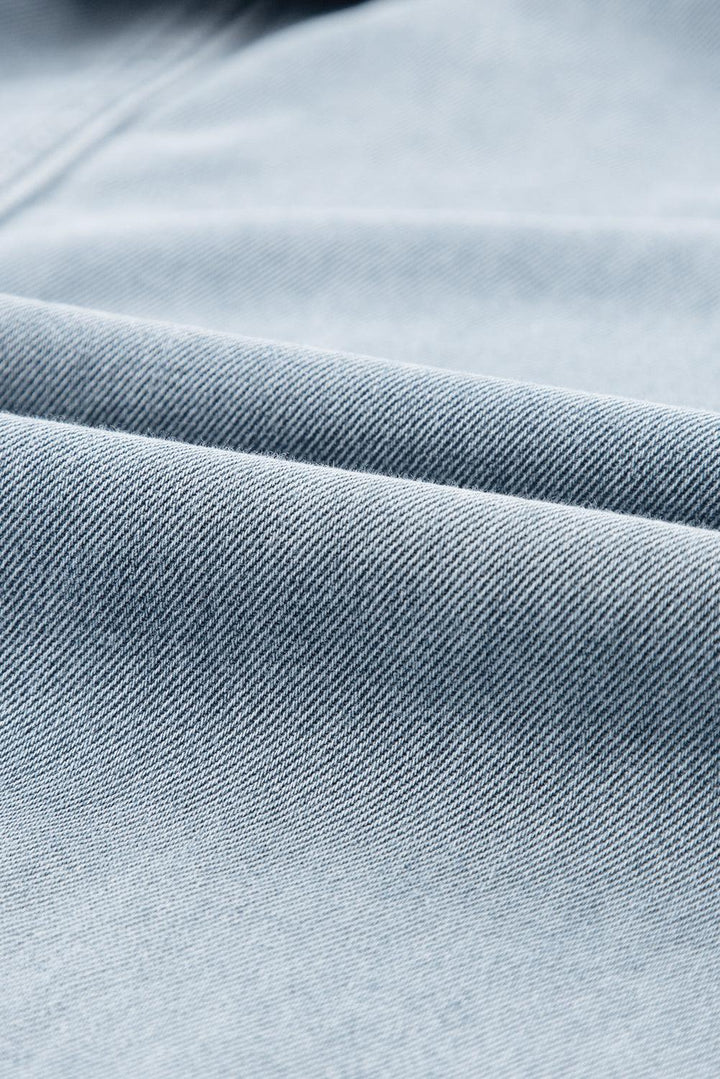 Harper | Elegant Denim Dress with Short Batwing Sleeves