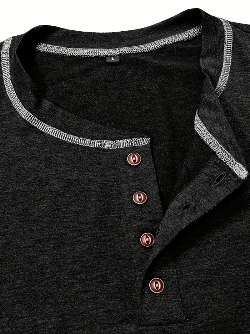 Orazio | Short Sleeve T Shirt With Button