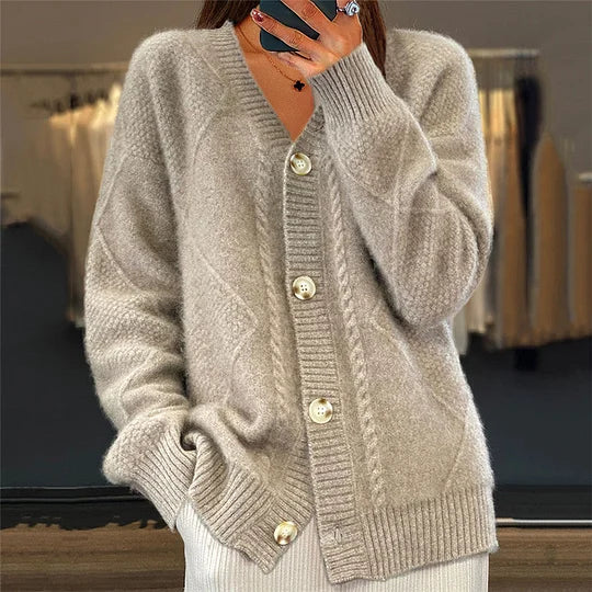 Tanner | Comfortable V-Neck Cashmere Cardigan