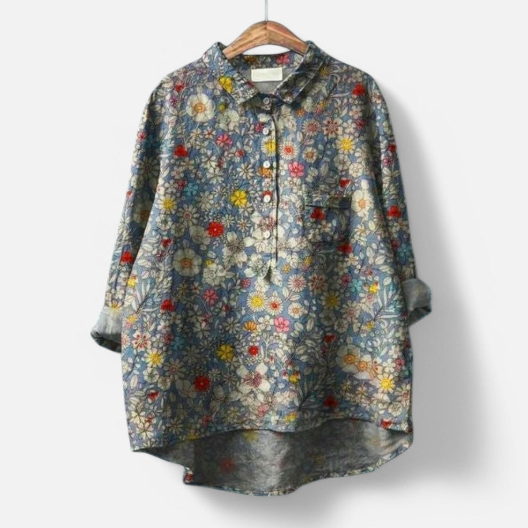 Kiara | Stylish Loose Fit Floral Blouse