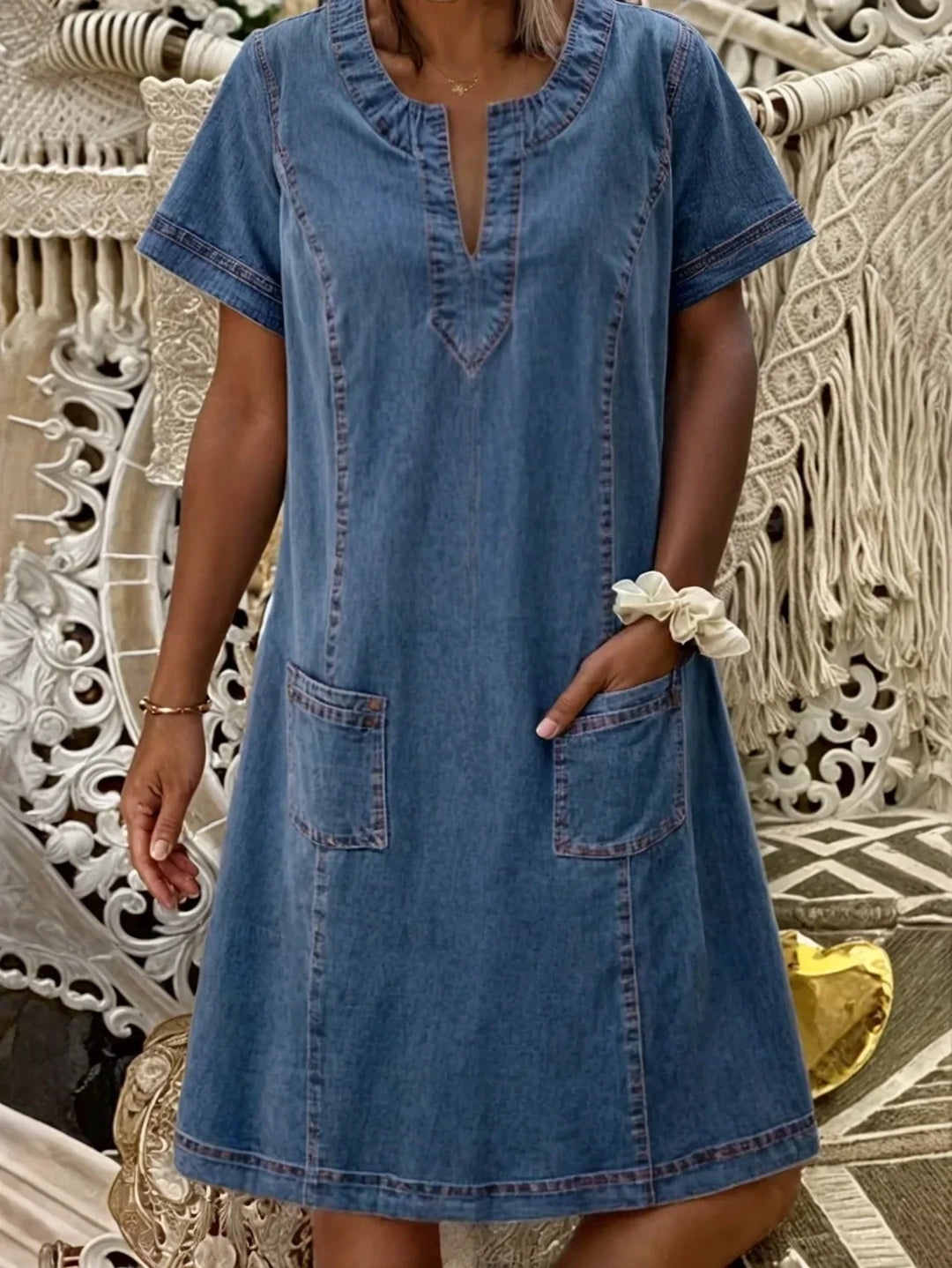 Hazel | Soft Denim Dress