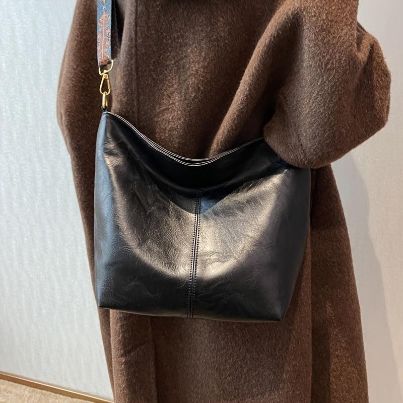 Alora | Vintage PU Leather Crossbody Shoulder Bag