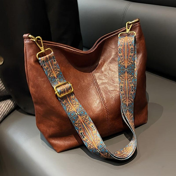 Alora | Vintage PU Leather Crossbody Shoulder Bag
