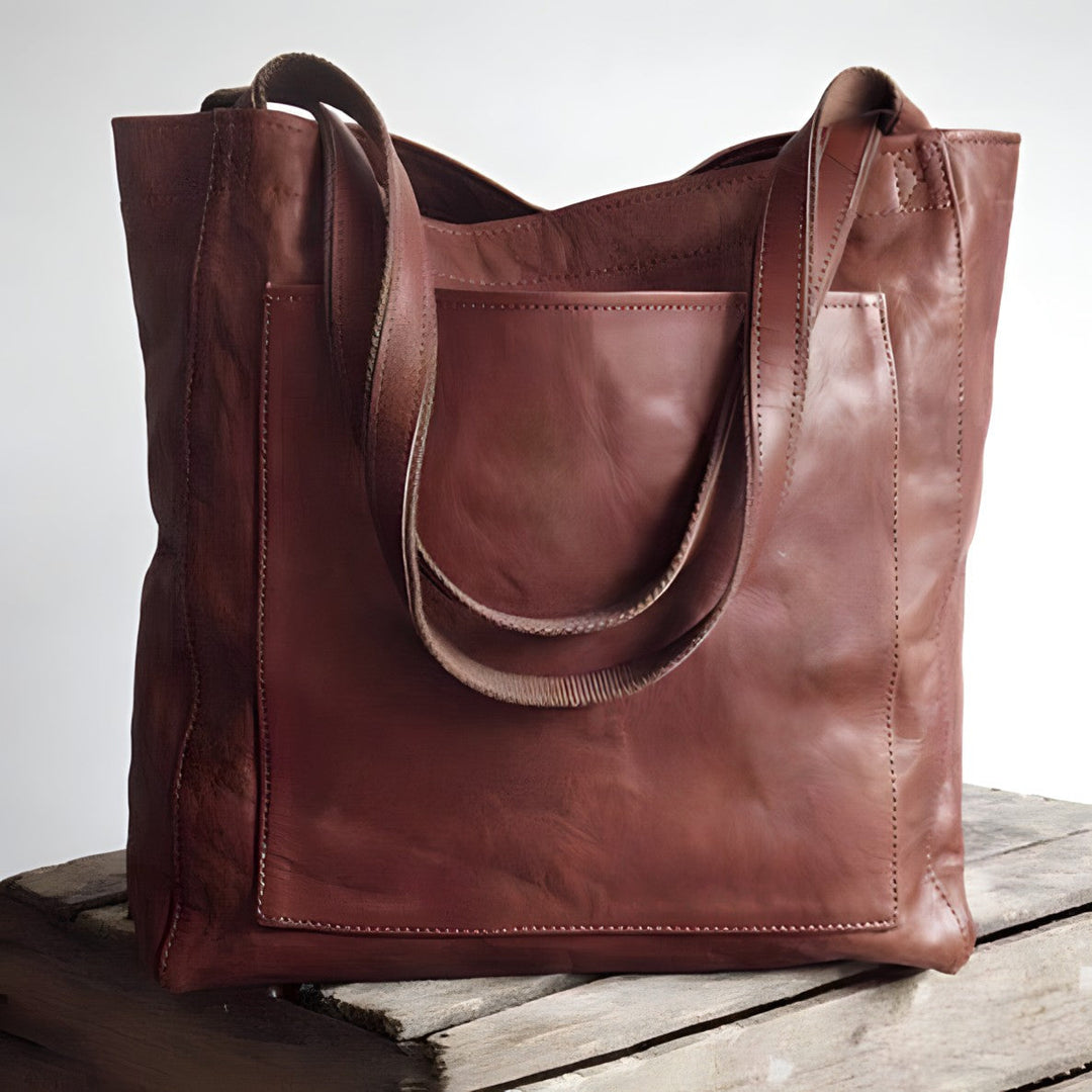 Opal | Stylish Multi-Pocket PU Leather Tote Bag