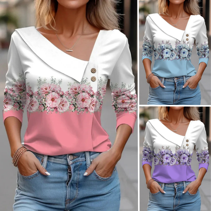 Mira | Long sleeve blouse with pattern