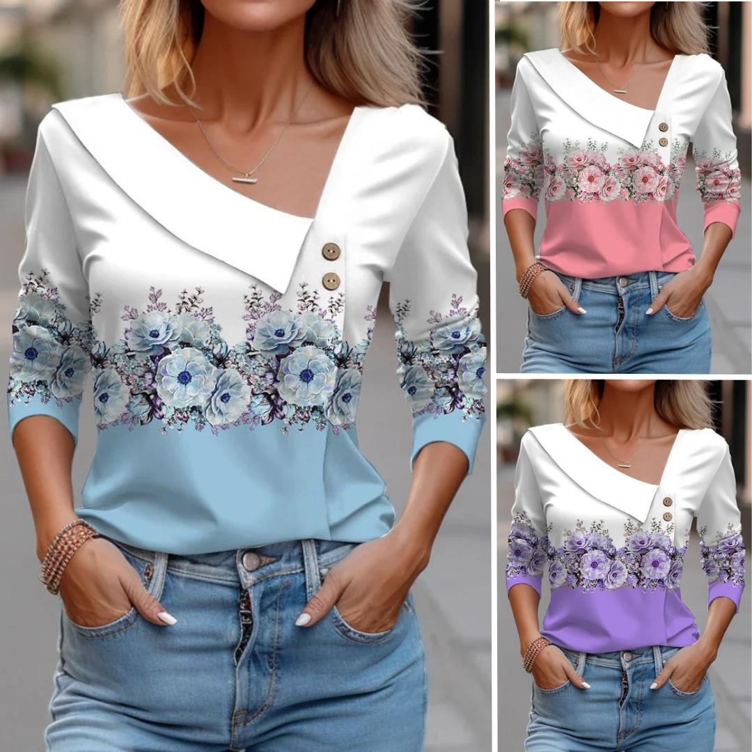 Mira | Long sleeve blouse with pattern