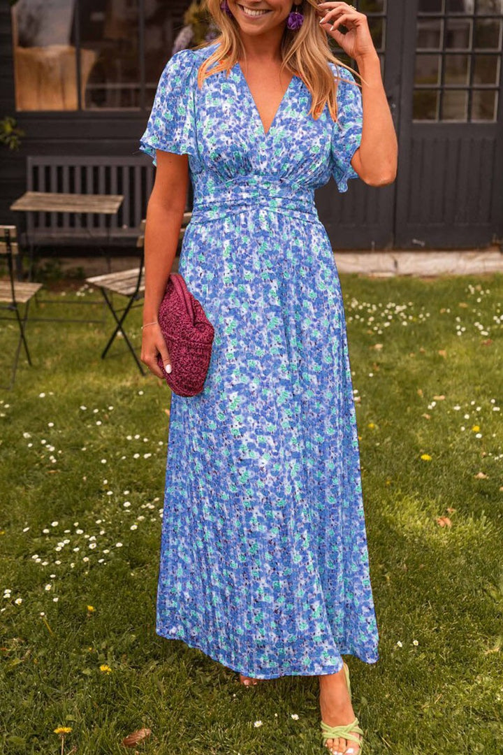 Pauline | Long Floral Pattern Dress
