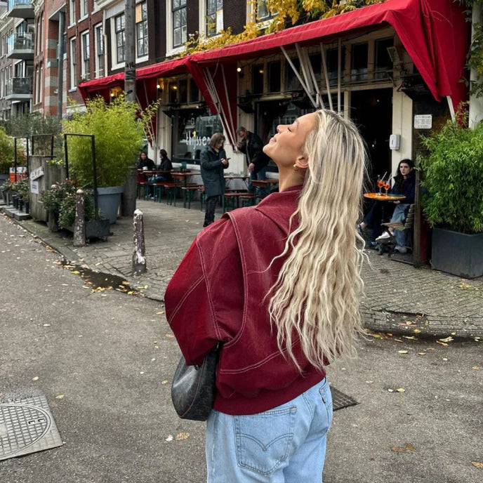 Faye | Oversized Leather Jacket