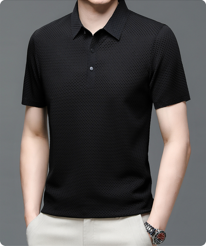 Jack | Stylish Textured Polo Shirt Men